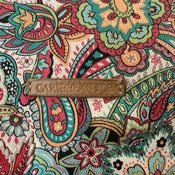 Caribbean Joe Multicolor Paisley Tote - Picture 2 of 4